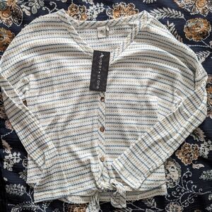Women's Paper crane light button up top